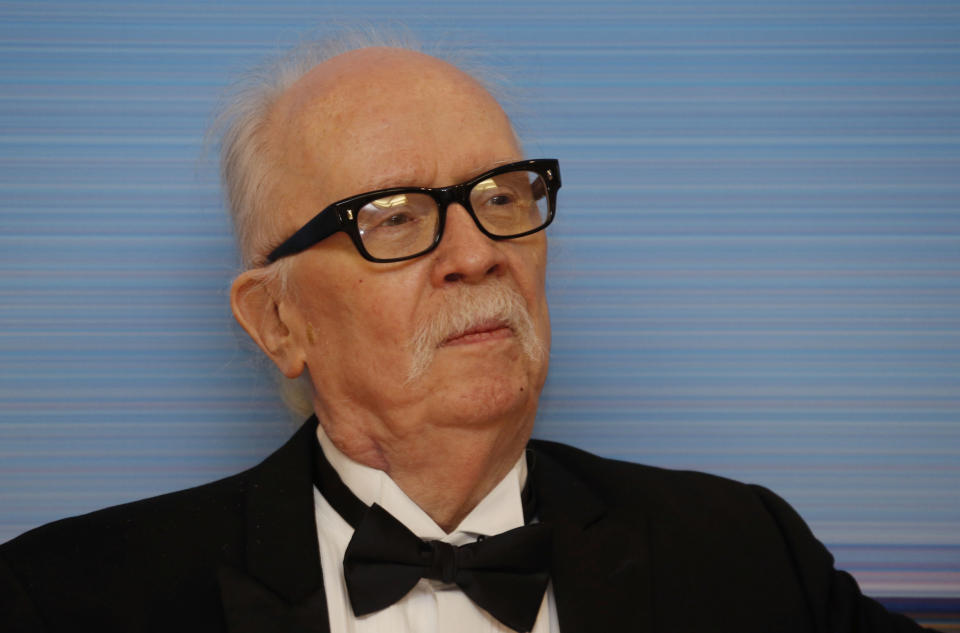 72nd Cannes Film Festival - The Carrosse d’Or (Golden Coach) award - Red Carpet Arrivals - Cannes, France, May 15, 2019. Director John Carpenter poses. REUTERS/Regis Duvignau