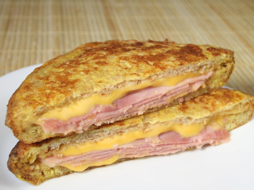 monte cristo sandwich on a plate