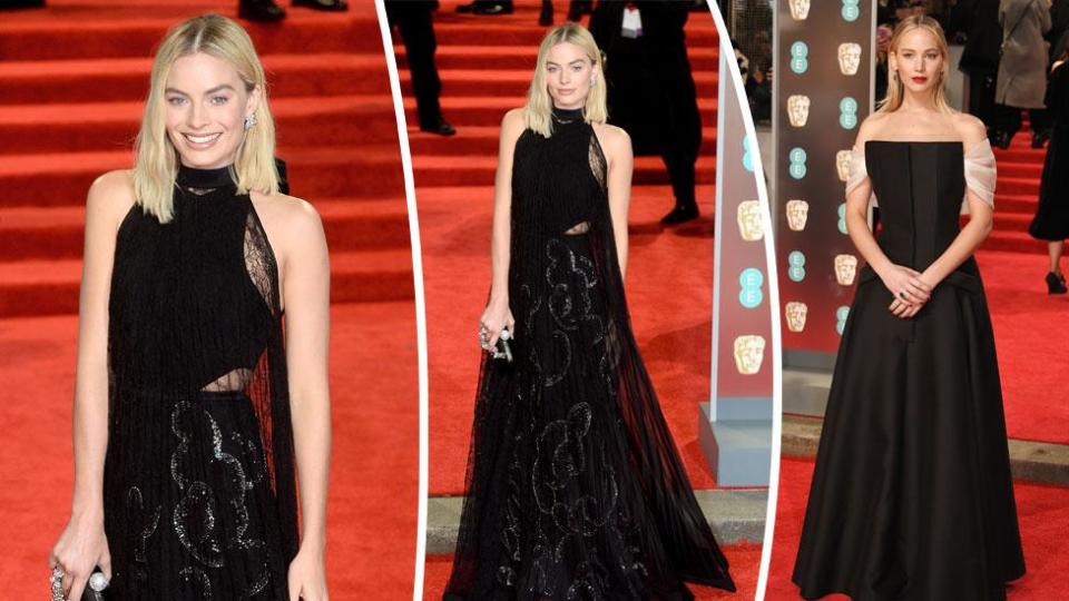 Margot Robbie leads the way in black at 2018 BAFTAs