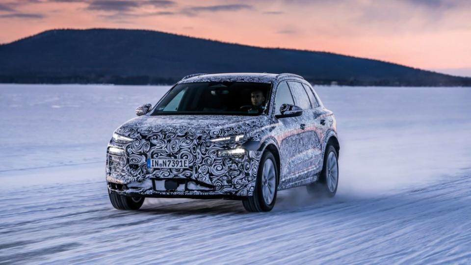 早在2023年3月Audi就釋出Q6 e-tron原型車測試訊息。(圖片來源/ Audi)