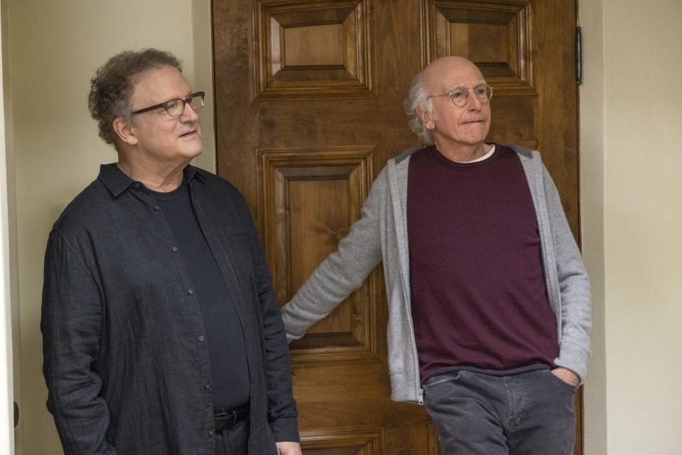 Albert Brooks guest stars on the first episode of Season 11 of "Curb Your Enthusiasm," which premiered Oct. 24, 2021 on HBO.