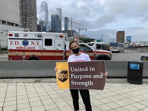 UPS Senior Vice President of Communications Laura Lane participated in a run honoring and supporting those who perished on 9/11. Proceeds go to support children of first responders and military members.