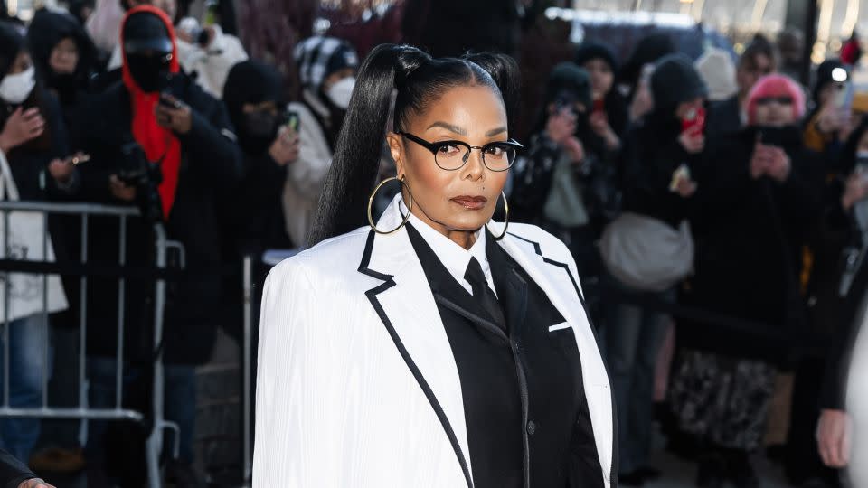 Janet Jackson at Thom Browne. - Gotham/GC Images/Getty Images
