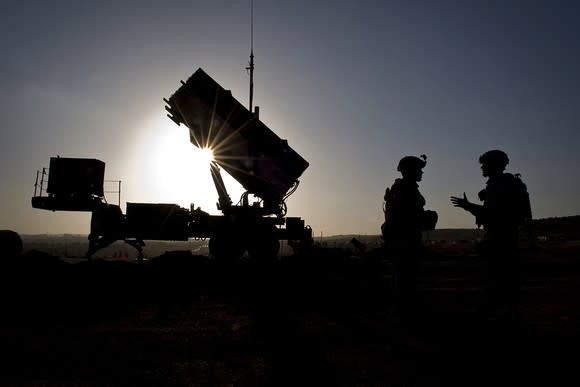 Patriot missile battery