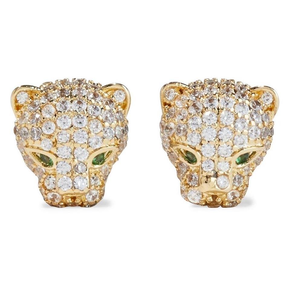 15) 14K Gold-Plated Crystal Earrings