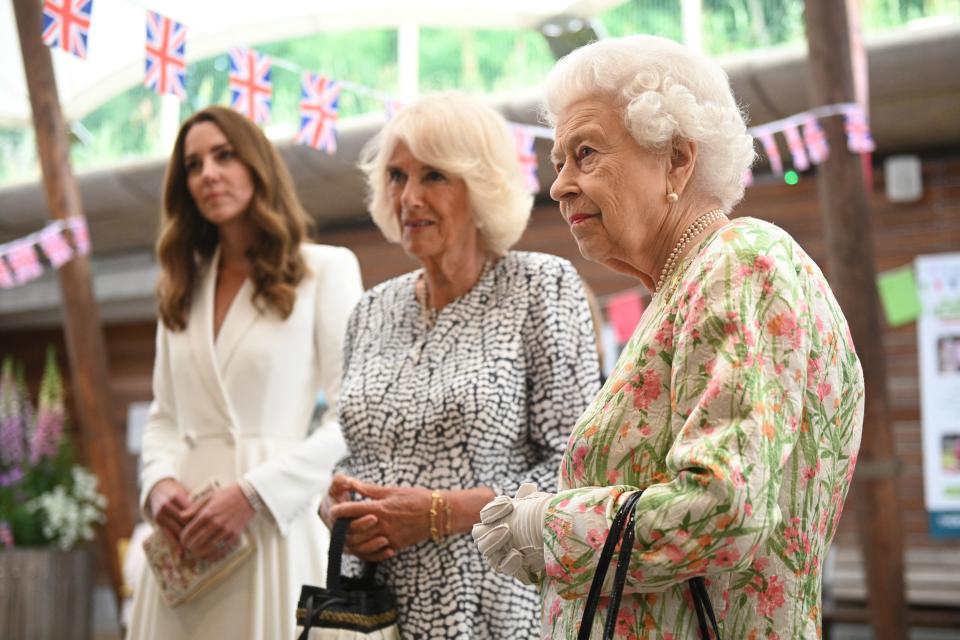 Queen Elizabeth said that Camilla, the wife of Prince Charles, will have the Queen Consort title when Prince Charles becomes King. (Photo: Oli SCARFF / POOL / AFP) (Photo by OLI SCARFF/POOL/AFP via Getty Images)