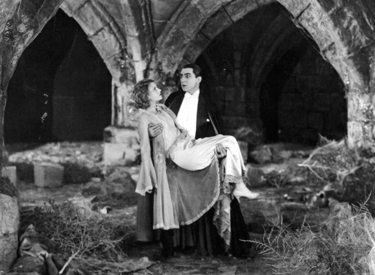 <span class="caption">Modern vampires like Dracula may be dashing, but they certainly weren't in the original vampire myths.</span> <span class="attribution"><a class="link " href="https://www.gettyimages.com/detail/news-photo/helen-chandler-is-carried-by-bela-lugosi-in-a-scene-from-news-photo/159821076" rel="nofollow noopener" target="_blank" data-ylk="slk:Archive Photos/ Moviepix via Getty Images;elm:context_link;itc:0;sec:content-canvas">Archive Photos/ Moviepix via Getty Images</a></span>