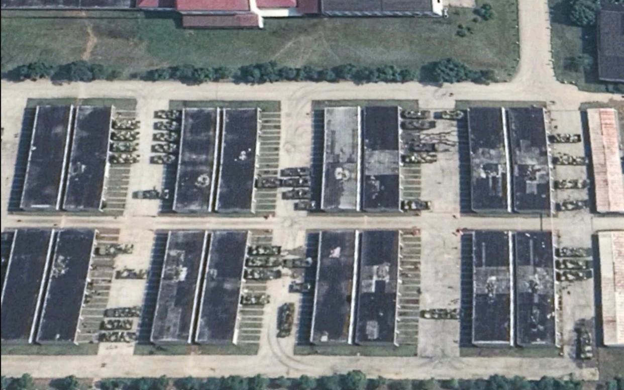 A satellite image shows the deployment of amphibious armoured vehicles in the PLA's Eastern Theatre Command - Kanwa Defence Review