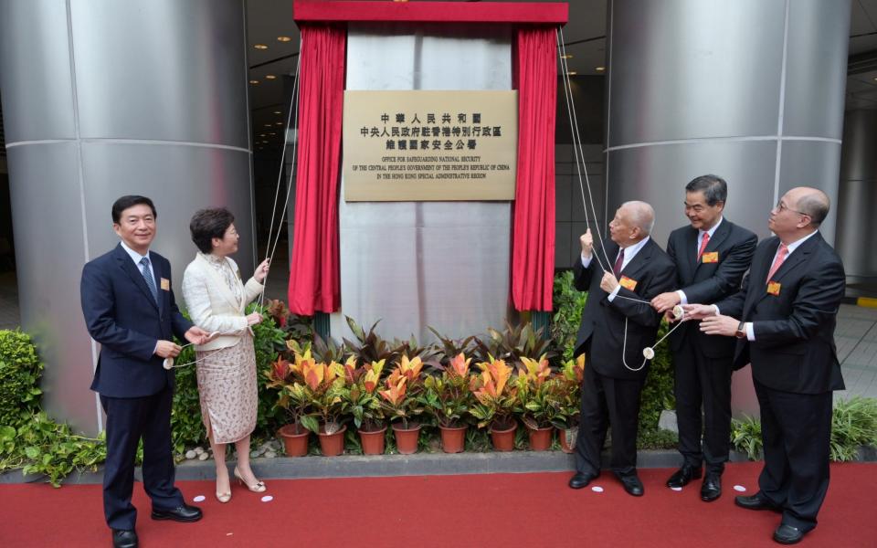 The inauguration of Office for Safeguarding National Security in Hong Kong - Shutterstock