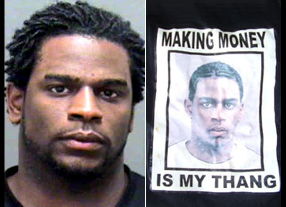 They say the clothes make the man, but in this case, the clothes make it easy for police to identify the man. Cops in Charlotte, N.C., busted home invasion suspect Jonathan Huntley after he allegedly left a t-shirt featuring his own mug shot at the crime scene. The shirt, pictured on the right, showcases an old booking photo.  