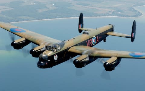 A Lancaster bomber today (617's models had the dorsal turret removed) - Credit: Rick Radell/Canadian Warplane heritage Museum