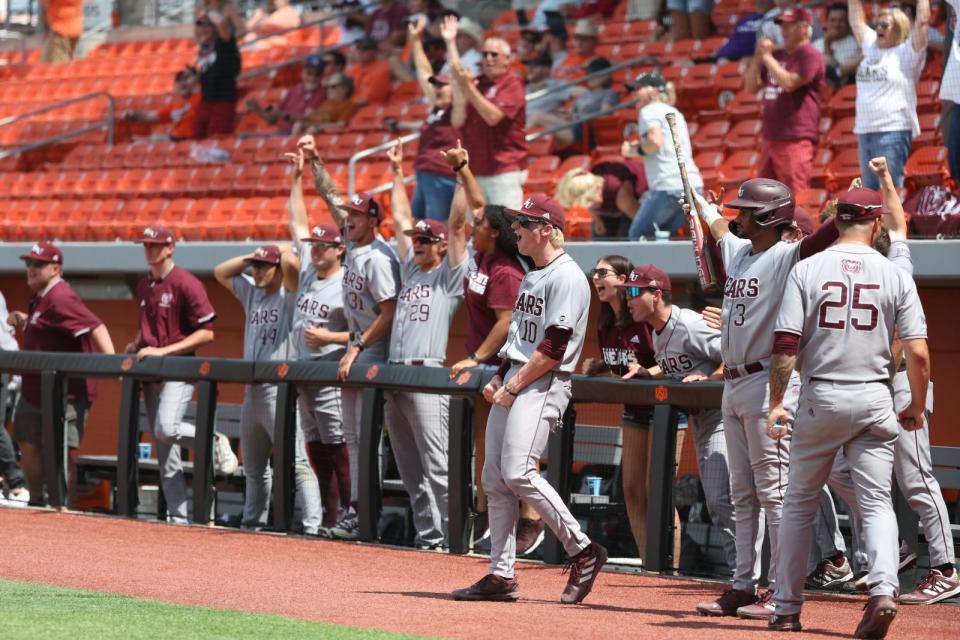 Missouri State baseball rallied in the top of the ninth inning to beat Grand Canyon in the Stillwater Regional on Saturday, June 4, 2022, at O'Brate Stadium in Stillwater, Oklahoma.