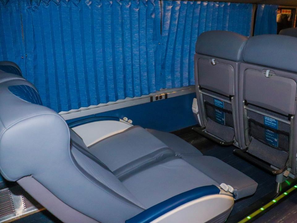 Inside the coach cabin of an Amtrak Superliner - Amtrak Upgraded Long Distance Trains 2021