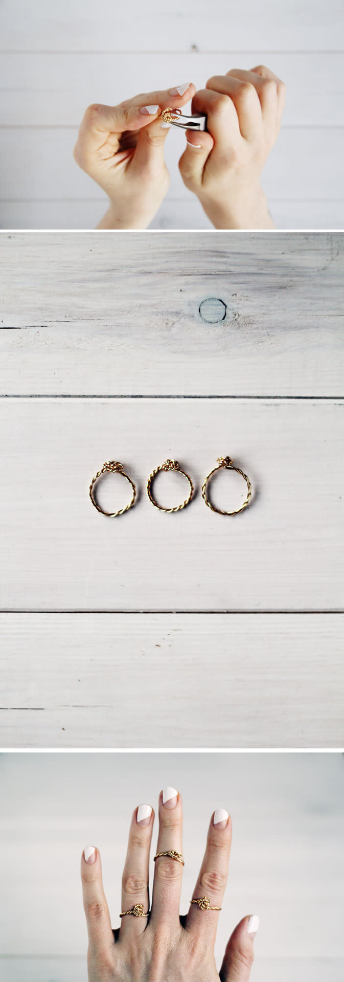 We adore these twisted wire rings which will fit perfectly whatever your size.