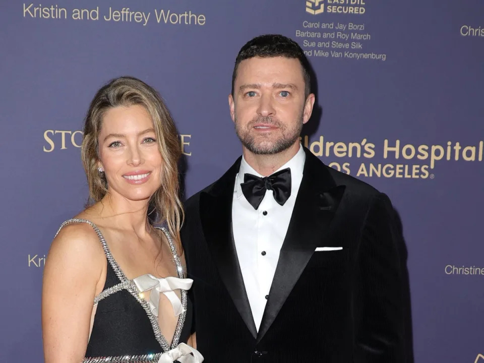 Jessica Biel with husband Timberlake in 2022 (Getty Images)