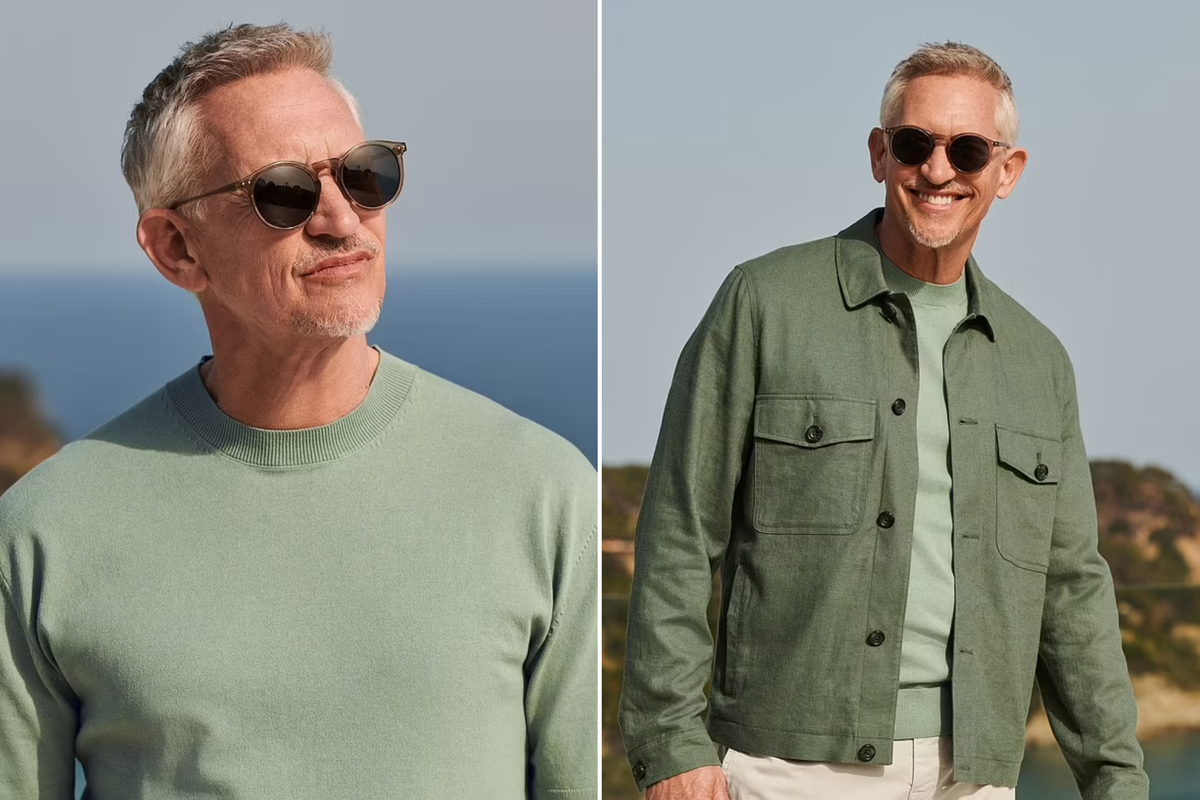 Lineker allegedly wore a  green T-shirt and jacket he has modelled for Next live on air during England’s Euro opener game against Serbia (Next)