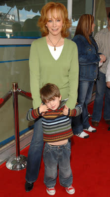 Reba McEntire and grandson at the Hollywood premiere of Paramount Pictures' Charlotte's Web