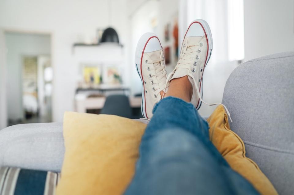 There’s a simple way to avoid aches, strains and stress fractures: wear shoes inside. Getty Images