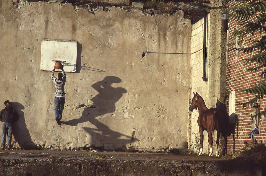 Ron Tarver, "The Basketball Game," 1993, archival ink jet print, 28 × 30 in., courtesy the artist
