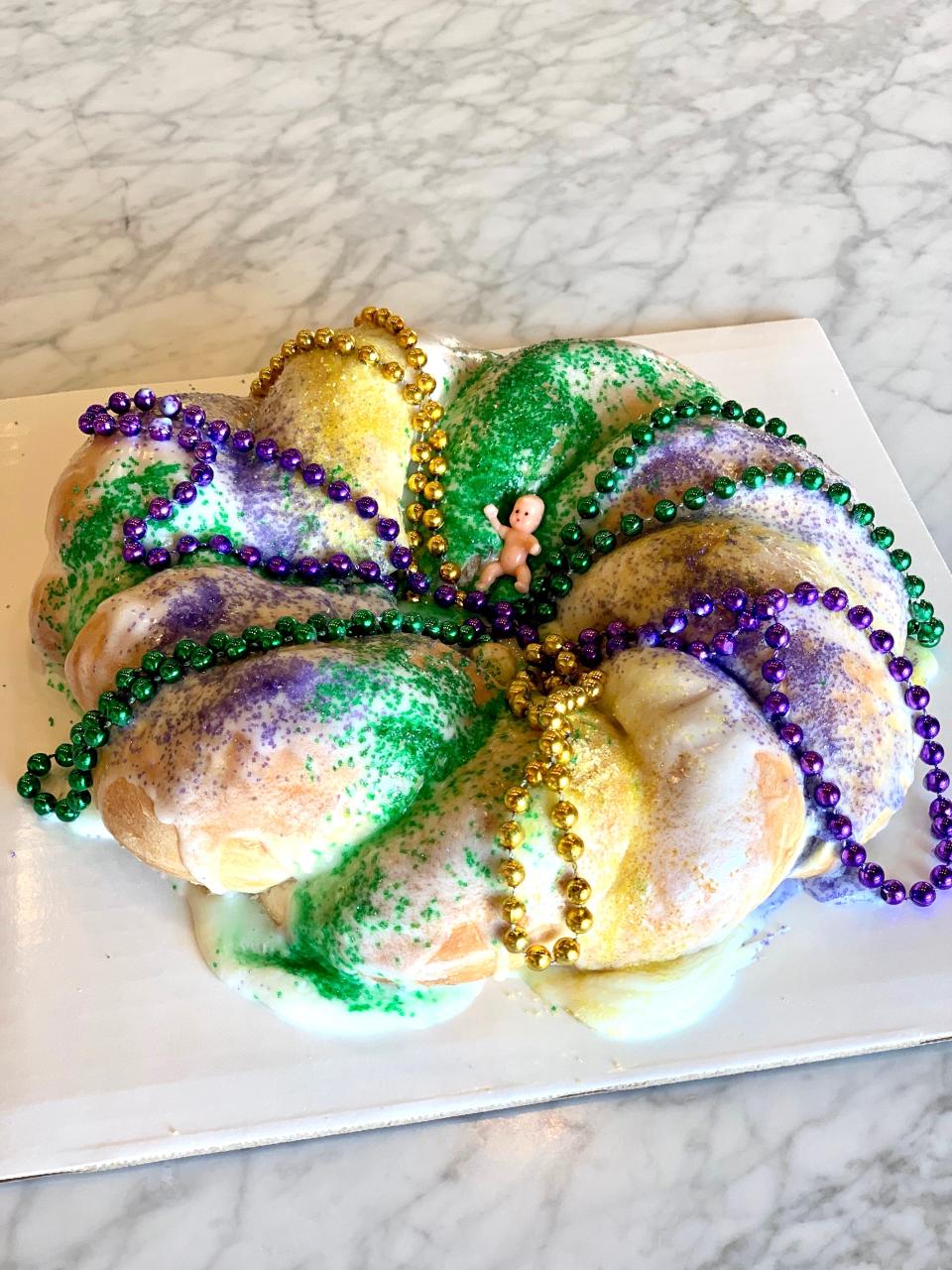 Sweet LaLa's Bakery is making King Cakes for this year's Mardi Gras season. Cakes are available only as special orders.