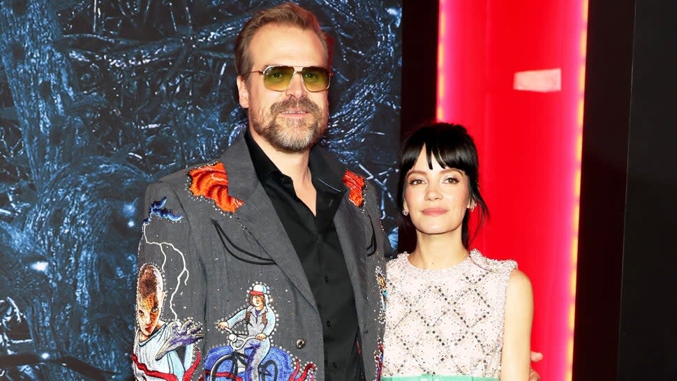 David Harbour and Lily Allen