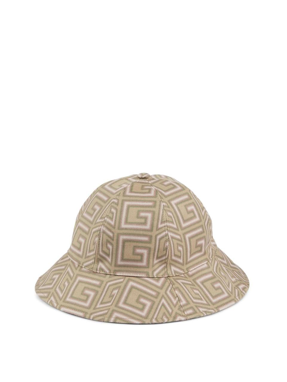 Lovelight系列米粉色印花漁夫帽。NT$17,900（古馳提供）