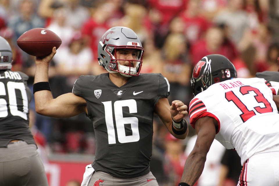 Washington State is 5-1 and hosting “College GameDay” this week. (AP Photo/Young Kwak)