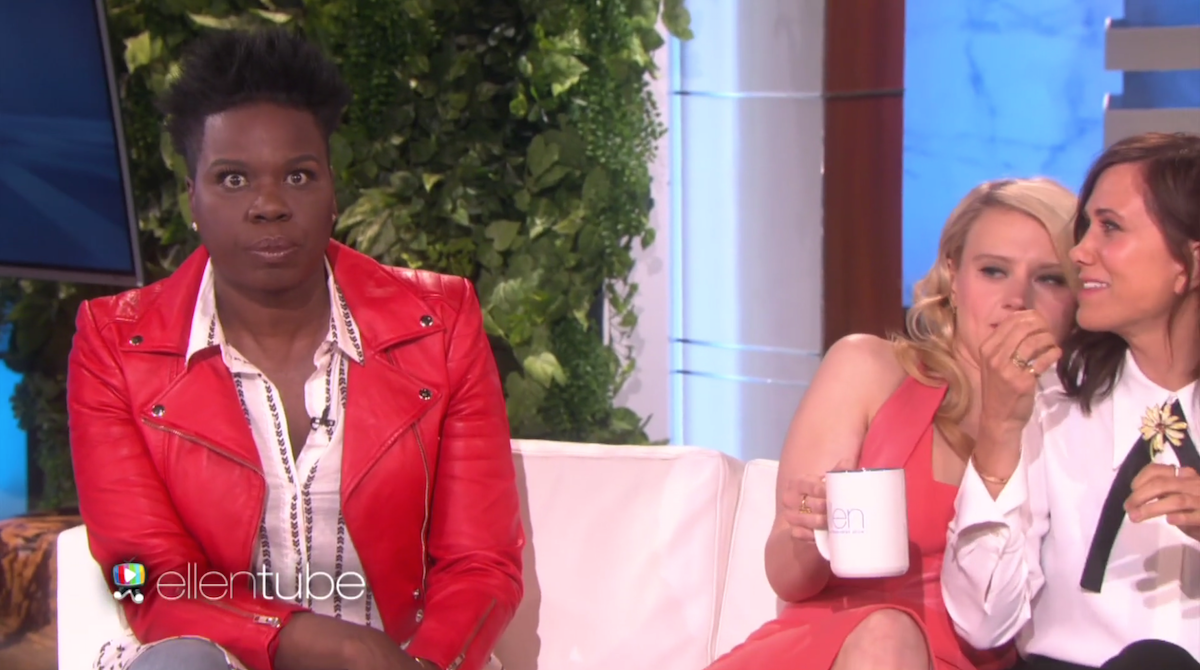 leslie jones scientology job ellen show