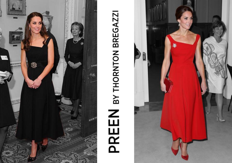 Die Herzogin von Cambridge in Preen by Thornton Bregazzi