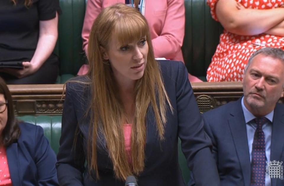 Angela Rayner said there was an ‘ethical vacuum’ in Downing Street (House of Commons/PA) (PA Wire)