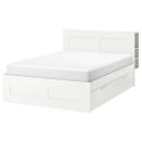 <p><strong>IKEA</strong></p><p>ikea.com</p><p><strong>$479.00</strong></p><p>This bed frame from Ikea offers tons of secret storage — there are <strong>b</strong><strong>ig drawers underneath the mattress and shelves in the headboard</strong>, so you don't even need a nightstand. Like all IKEA products (notorious for being difficult to put together), it's designed for self-assembly, and reviewers note that this bed frame has a lot of parts and pieces to keep track of. Although it may be difficult to assemble, reviewers do agree that there is ample storage space, or "storage galore," and that the drawers can hold lots of clothing and linens, with some users even using the bed as a replacement for a dresser. You can pick gray, white or black particleboard to match your room. Know, though, that the shelf headboard and bed base aren't connected, and it's recommended by the brand to screw the headboard into the wall for added stability. </p>