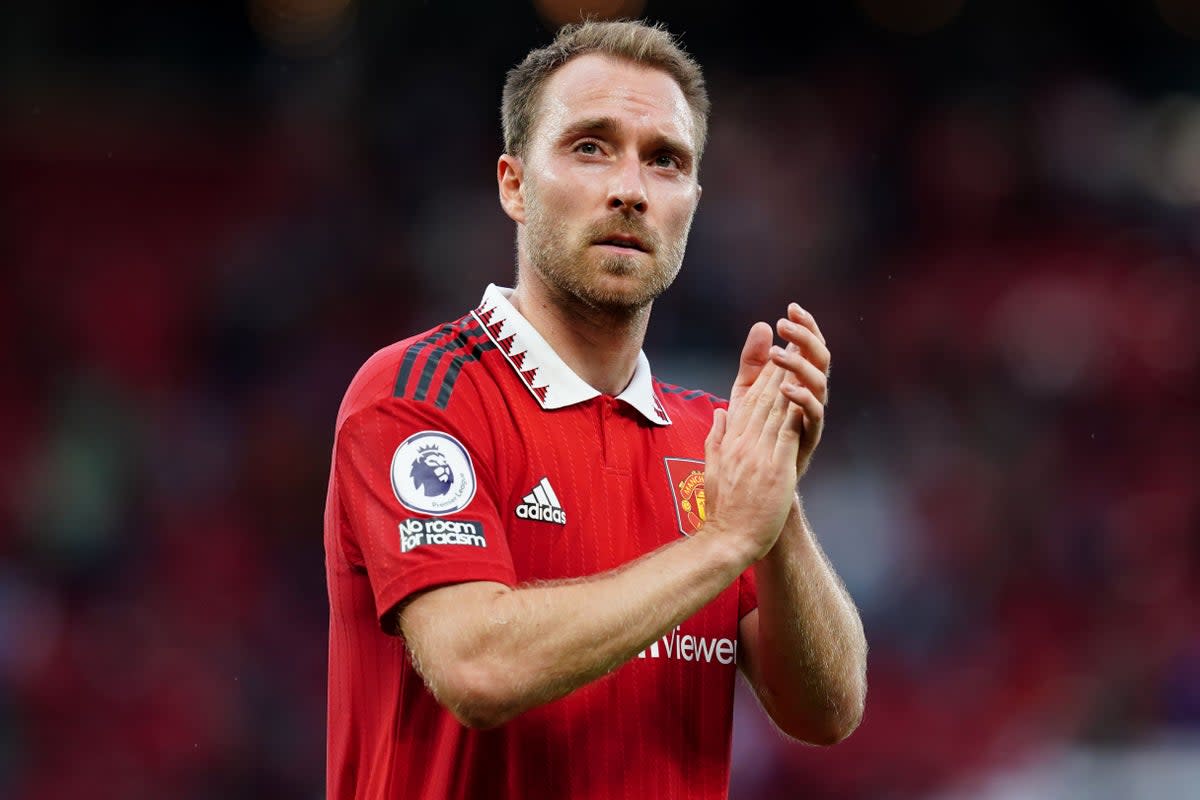 Christian Eriksen could return for Manchester United against former club Tottenham on Wednesday (Martin Rickett/PA) (PA Wire)