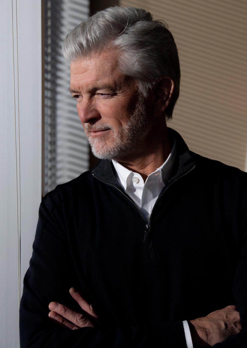 CEO Nick Mendez looks out the window of his office at Innovative Renal Care in Franklin, Tenn., Monday, Feb. 19, 2024.