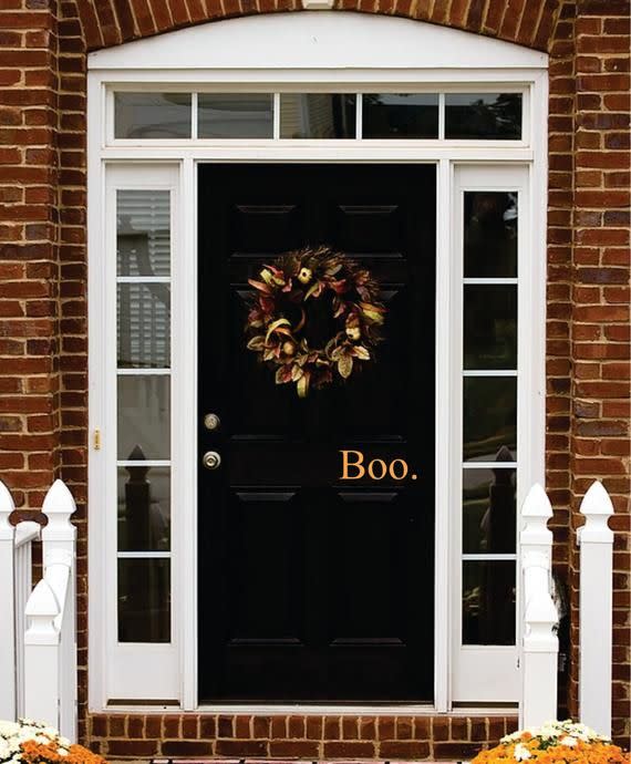 8) Boo Vinyl Decal