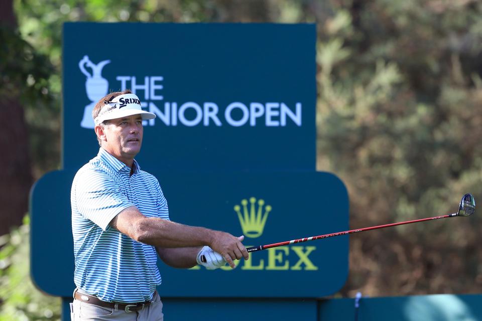 Dan Olsen of USA during the first day of The Senior Open Presented by Rolex at Sunningdale Golf Club on July 22, 2021, in Sunningdale, England.