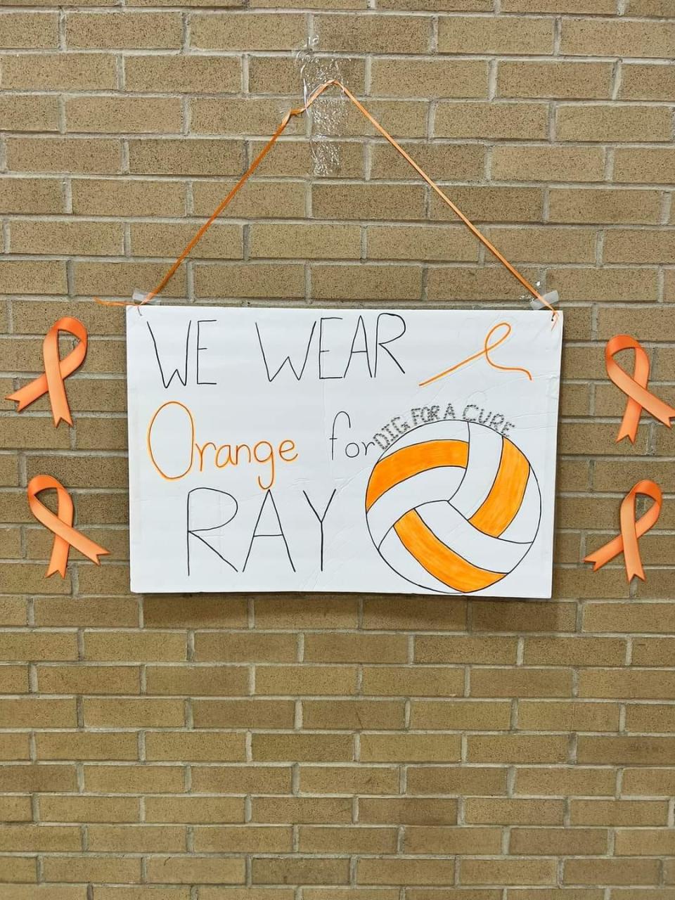 Ranger Volleyball's 'Wear Orange for Ray' game raised over $3,800 dollars for four-year-old Ray Anderson and his family. Ray was diagnosed with leukemia in March. Orange is the official color of leukemia awareness.