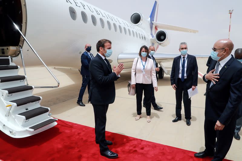 French President Emmanuel Macron and his EU counterparts meet leaders of West African states in Nouakchott