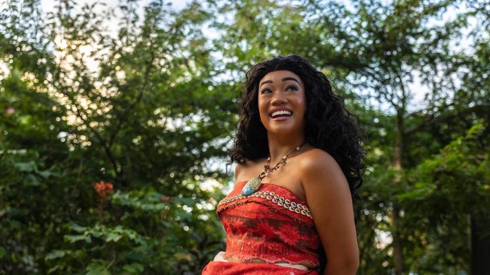 at destination d23 2023, it was announced that moana will arrive in world nature on oct 16, 2023, and make her first appearance in her own dedicated space near journey of water, inspired by moana in epcot in walt disney world resort in lake buena vista, fla mariah wild, disney