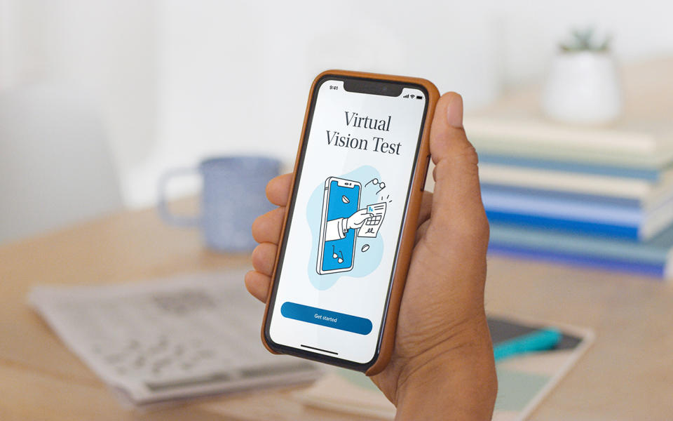 Warby parker virtual vision test