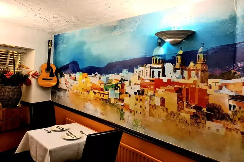 Inside Spanish Tapas Restaurant and Bar La Casa Vieja off Bickerstaff Street in St Helens