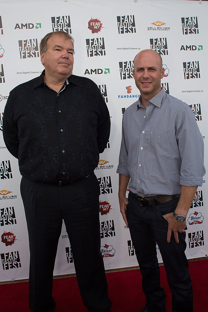 Dan Bradley and Tripp Vinson at the Fantastic Fest premiere of "Red Dawn" on Septemeber 27, 2012.