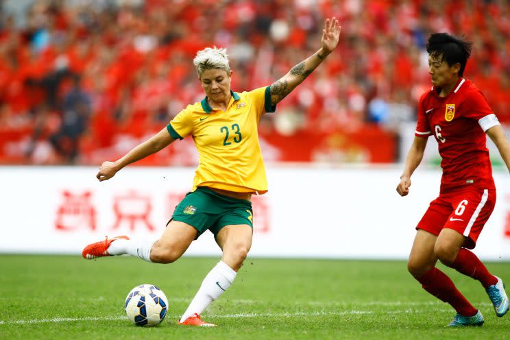 Heyman made her debut for the Australian national team in 2010 and the Rio Games will be her first Olympics. She plays for the Western New York Flash in the National Women’s Soccer League. The 28-year-old said she came out to her parents a decade ago. (Getty)
