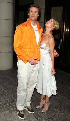 Will Ferrell and Christina Applegate at the New York premiere of Dreamworks' Anchorman