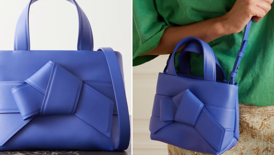 Acne Studios Micro knotted leather tote, S$1227 (Photo: Net-A-Porter)