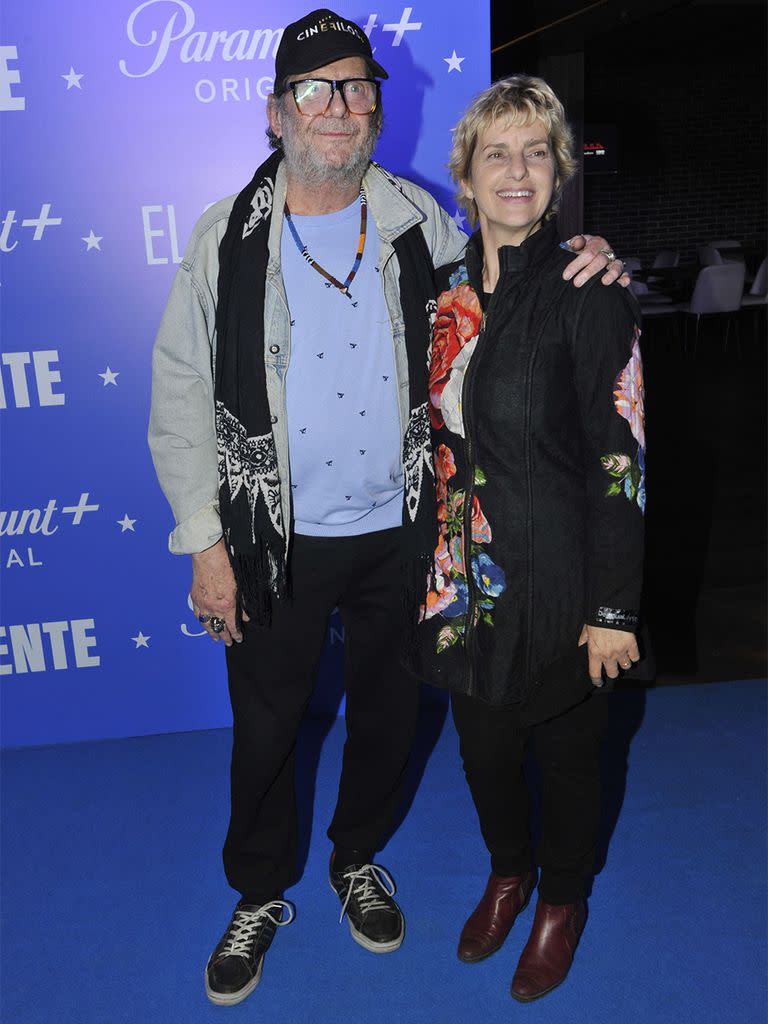 Luis Luque, uno de los protagonistas del film, junto a su pareja, la actriz Silvia Kutika