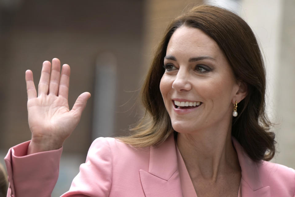 ARCHIVO - La princesa de Gales, Catalina, visita el Museo de Londres, el 25 de mayo de 2023. (AP Foto/Alastair Grant, Archivo)