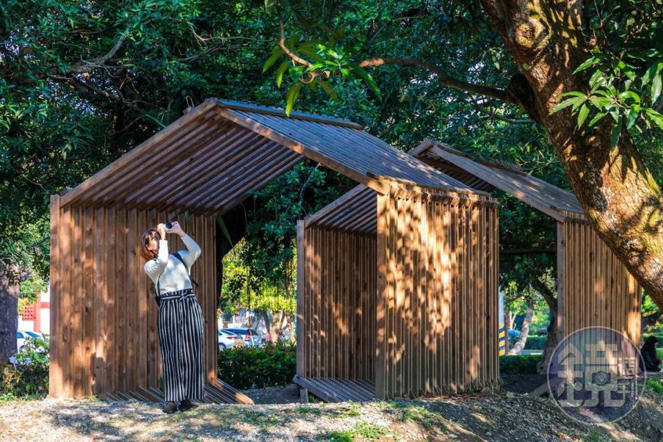 充滿休閒藝文風的「總爺藝文中心」公園。