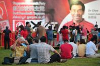 Singapore Democratic Party (SDP) supporters waiting for the rally to start. (Photo: Joseph Nair)