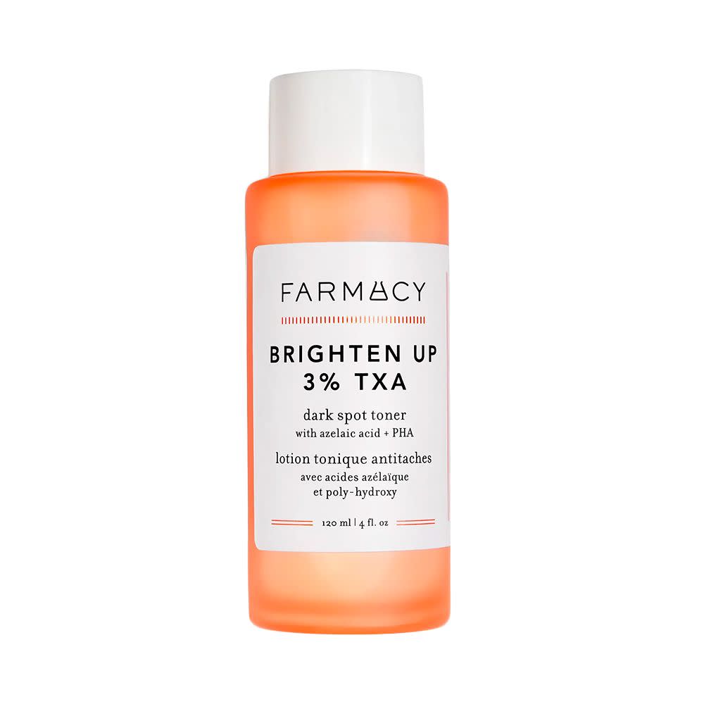 <p><a href="https://go.redirectingat.com?id=74968X1596630&url=https%3A%2F%2Fwww.sephora.com%2Fproduct%2Ffarmacy-brighten-up-3-txa-toner-with-azelaic-acid-P504614&sref=https%3A%2F%2Fwww.elle.com%2Fbeauty%2Fmakeup-skin-care%2Fg45794156%2Fbest-face-exfoliators%2F" rel="nofollow noopener" target="_blank" data-ylk="slk:Shop Now;elm:context_link;itc:0;sec:content-canvas" class="link rapid-noclick-resp">Shop Now</a></p><p>3% TXA Brightening Toner for Face</p><p>sephora.com</p><p>$34.00</p>