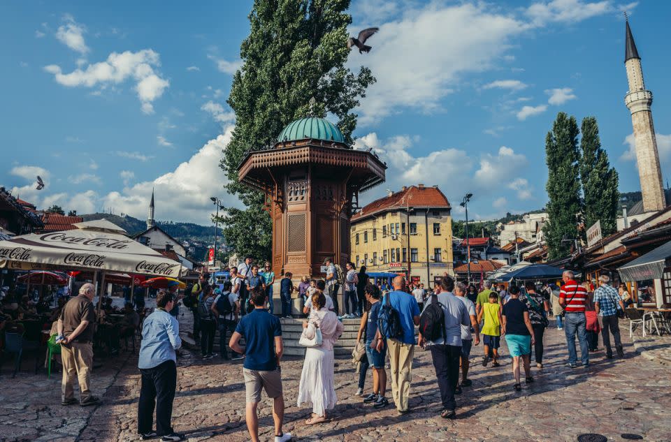 Sarajevo is a very walkable city.